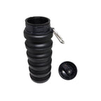 CARAMANHOLA ELLEVEN GARRAFA HIDRATAÇÃO 480ML SILICONE RETRÁTIL PRETA