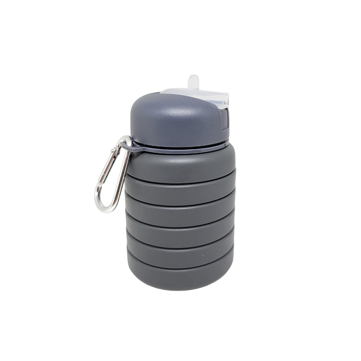 CARAMANHOLA ELLEVEN GARRAFA HIDRATAÇÃO 480ML SILICONE RETRÁTIL CINZA