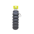CARAMANHOLA ELLEVEN GARRAFA HIDRATAÇÃO 480ML SILICONE RETRÁTIL CINZA