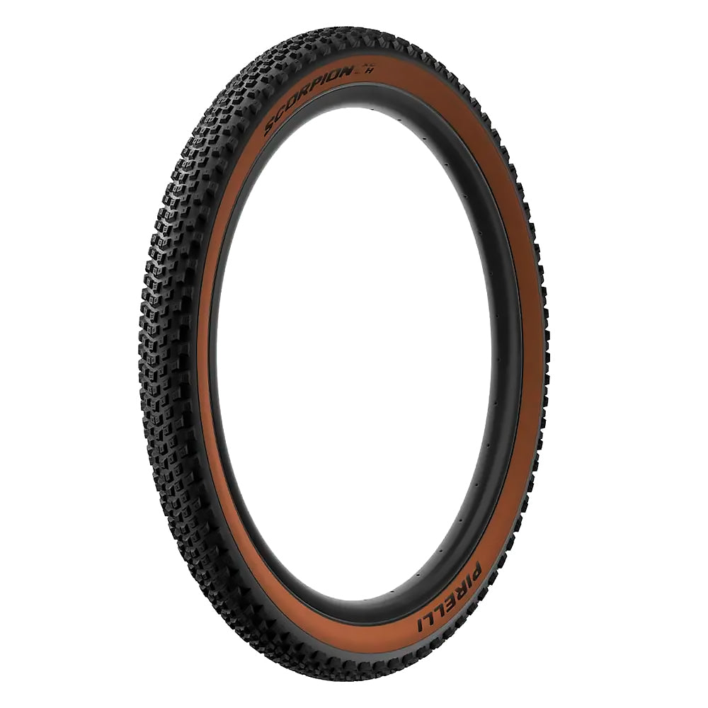PNEU 29X2.20 PIRELLI SCORPION XC H CLASSIC PROWALL KEVLAR SEM ARAME C/ FAIXA - PRETO/MARROM