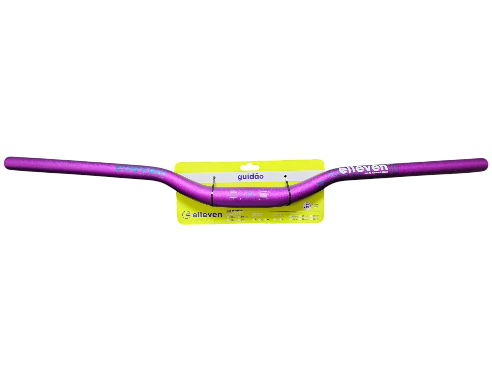 GUIDÃO 31.8 ELLEVEN ALUMINIO T6 760MM X ROXO COLORS