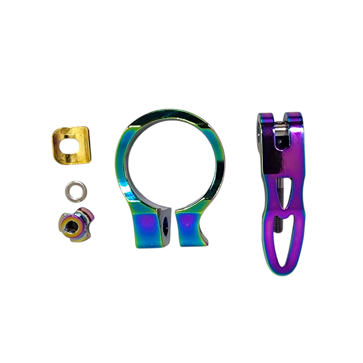 ABRAÇADEIRA ELLEVEN P/ CANOTE ALUMINIO 31.6MMX34.9MM BLOCAGEM CAMALEÃO