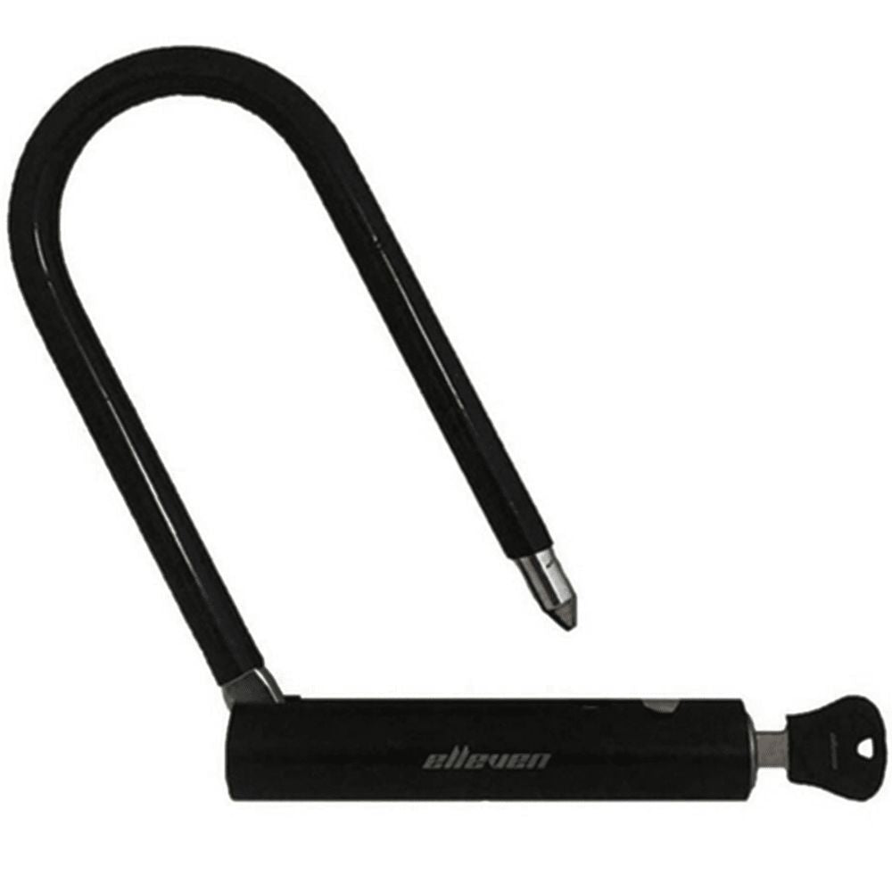 CADEADO TRAVA TIPO U ELLEVEN 140MM X 210MM C/ SUPORTE - PRETO