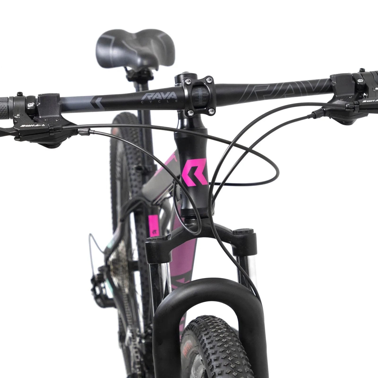 BICICLETA 29 RAVA PRESSURE 24V X-TIME C/ FREIO MECÂNICO - PRETO/PINK/AZUL - (M - 17)