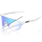 OCULOS 100% S2 - BASTILLE LE - PEARL WHITE GLITTER - BLUE MIRROR PHOTOCHROMIC PRETO