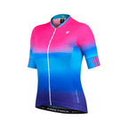 CAMISA CICLISMO FREE FORCE ABSOLUTE FEMININO - AZUL/ROSA - P