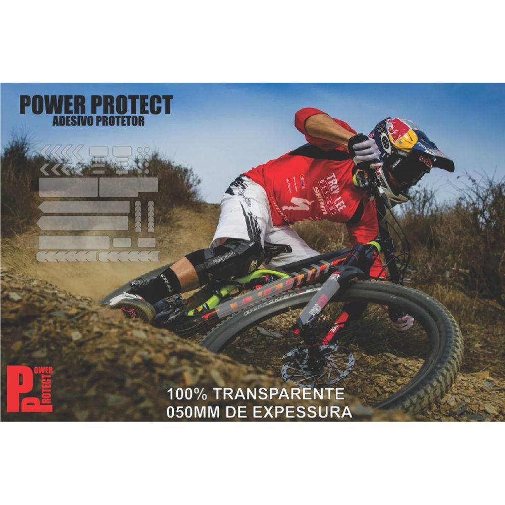 ADESIVO DE PROTEÇÃO 3M PARA CHAIN STAY E PEDIVELA - TRANSPARENTE