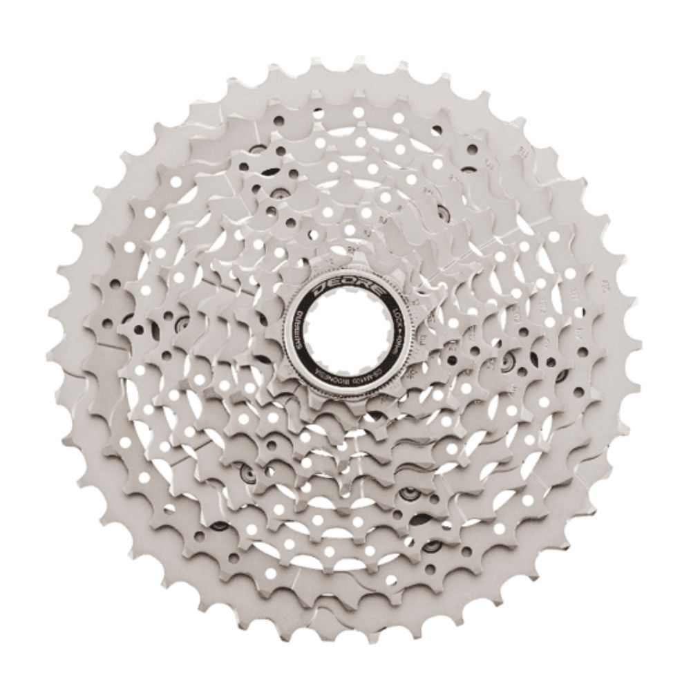 CASSETE 10V SHIMANO DEORE M4100 11/42D (ECSM410010142) - PRATA