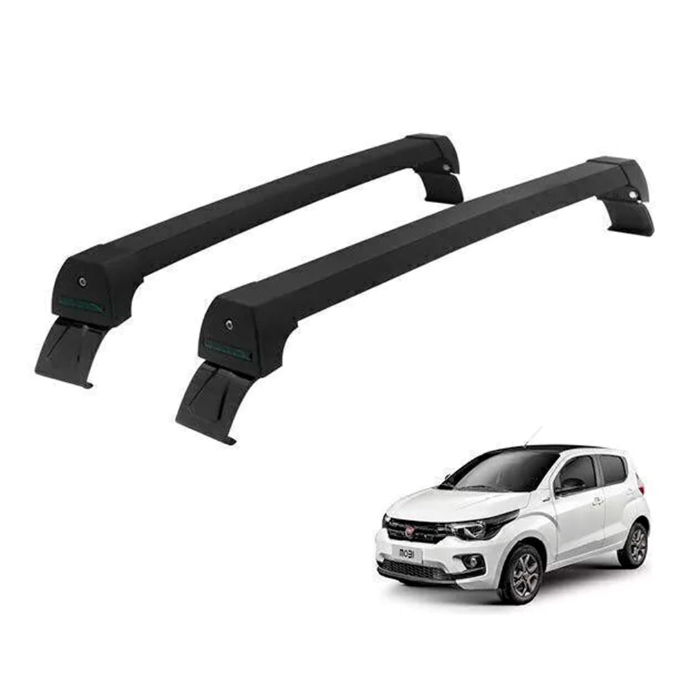 RACK LONG LIFE SPORT ALUM. PRETO P/ FIAT MOBI SEM LONGARINA (PMobi)