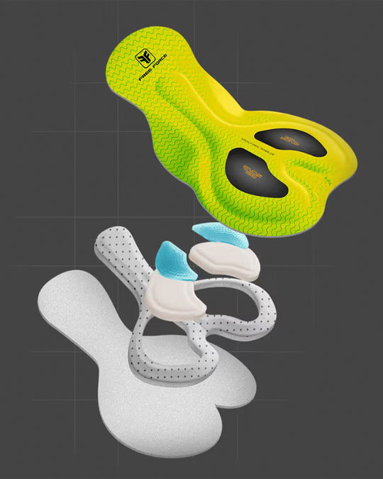 Bermuda de Ciclismo Masculina Free Force Training Cinza 3G