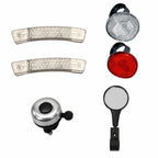 KIT SEGURANÇA REFLETORES D/T RODAS ESPELHO BUZINA CAMPAINHA TRIM TRIM
