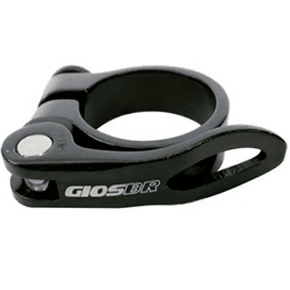 Abraçadeira De Quadro Gios Blocagem 31,8mm - Preto