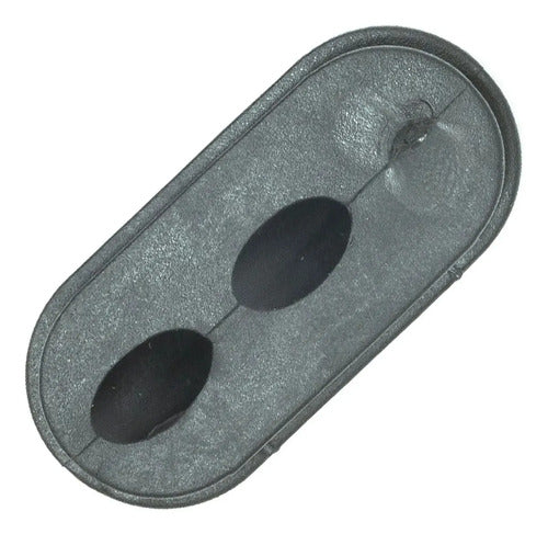 Tampa De Acabamento Para Cabeamento Interno Absolute Wild Com 2 Furos Preto M