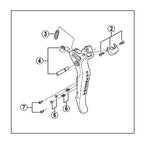 MECANISMO DE MUDANÇA DO  STI SHIMANO ULTEGRA ST-6770 ESQUERDO (Y6VD98010) - PRETO