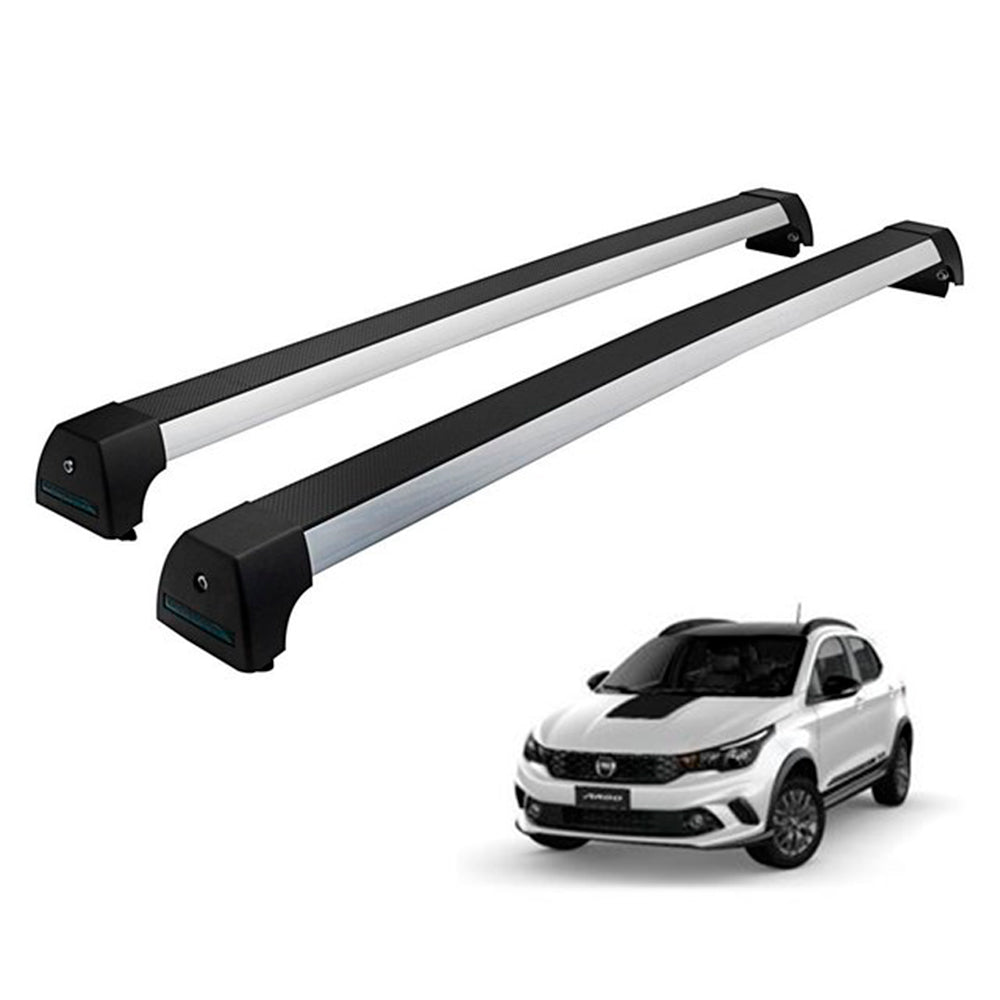 RACK DE TETO LONG LIFE SPORT ALUM. P/ FIAT ARGO TREKKING 2019+ C/LONGARINA (AART)