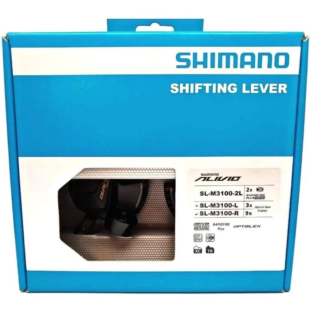 Alavanca 27v 3x9 Shimano M3100 Alivio (eslm31003pa) - Preto
