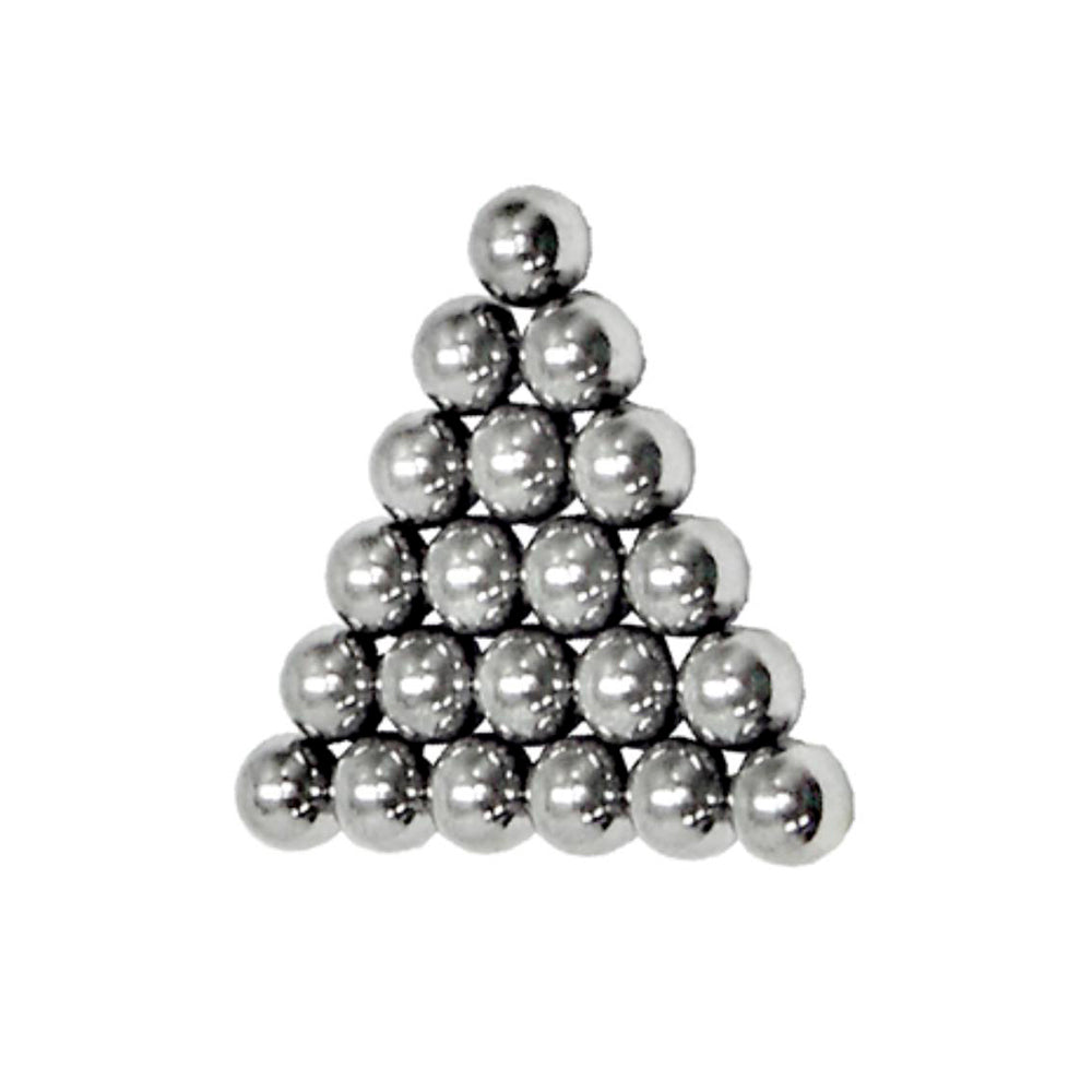 ESFERA AÇO 1/8 COM APROXIMADAMENTE 144 UNIDADES - CROMADO