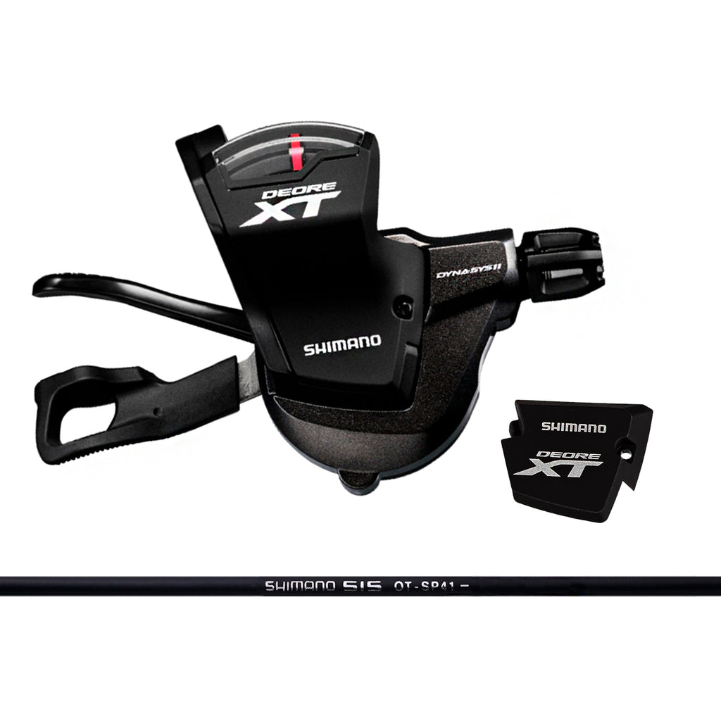 ALAVANCA CAMBIO DEORE SHIMANO XT SL-M8000 DIR 11V C/ VISOR ABRACADEIRA - PRETO