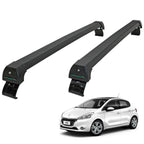 RACK LONG LIFE PEUGEOT 208 SEM TETO SOLAR  (A PARTIR DE 2020) - 2 e 4  PORTAS -PRETO (P208X)