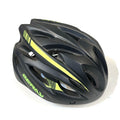 CAPACETE CICLISMO ZERAY COM LENTE E LED PRETO/AMARELO TAM M