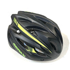 CAPACETE CICLISMO ZERAY COM LENTE E LED PRETO/AMARELO TAM M