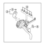 MECANISMO ALAVANCA PARA STI SHIMANO DURA ACE ST-7800 6JA DIREITO 9801 (Y6JA98010)