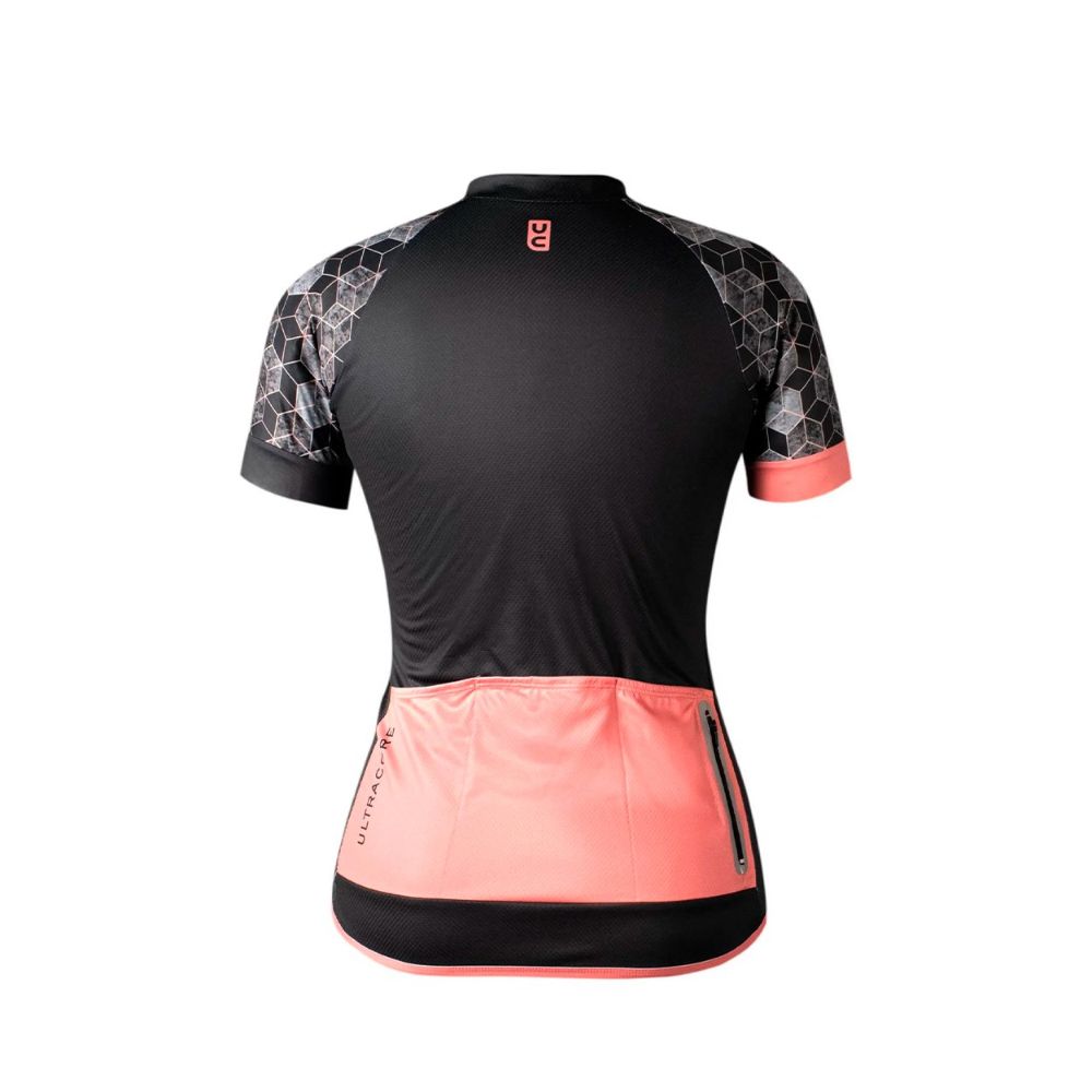 CAMISA CICLISMO ULTRACORE FEMININA NEW ABSTRACT - PRETO - M