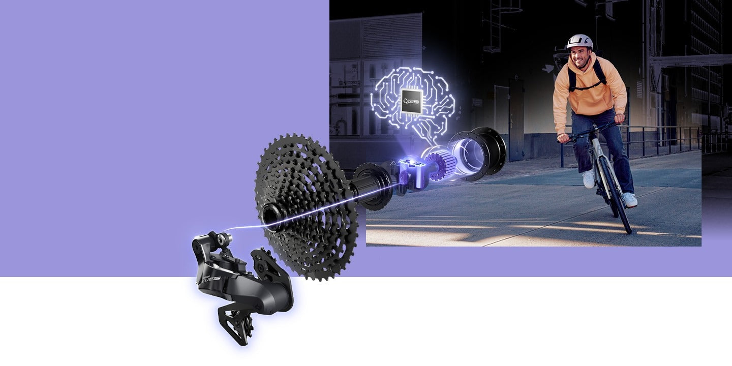 KIT SHIMANO CUES Q'AUTO CUBO DINAMO, ALAVANCA, CAMBIO