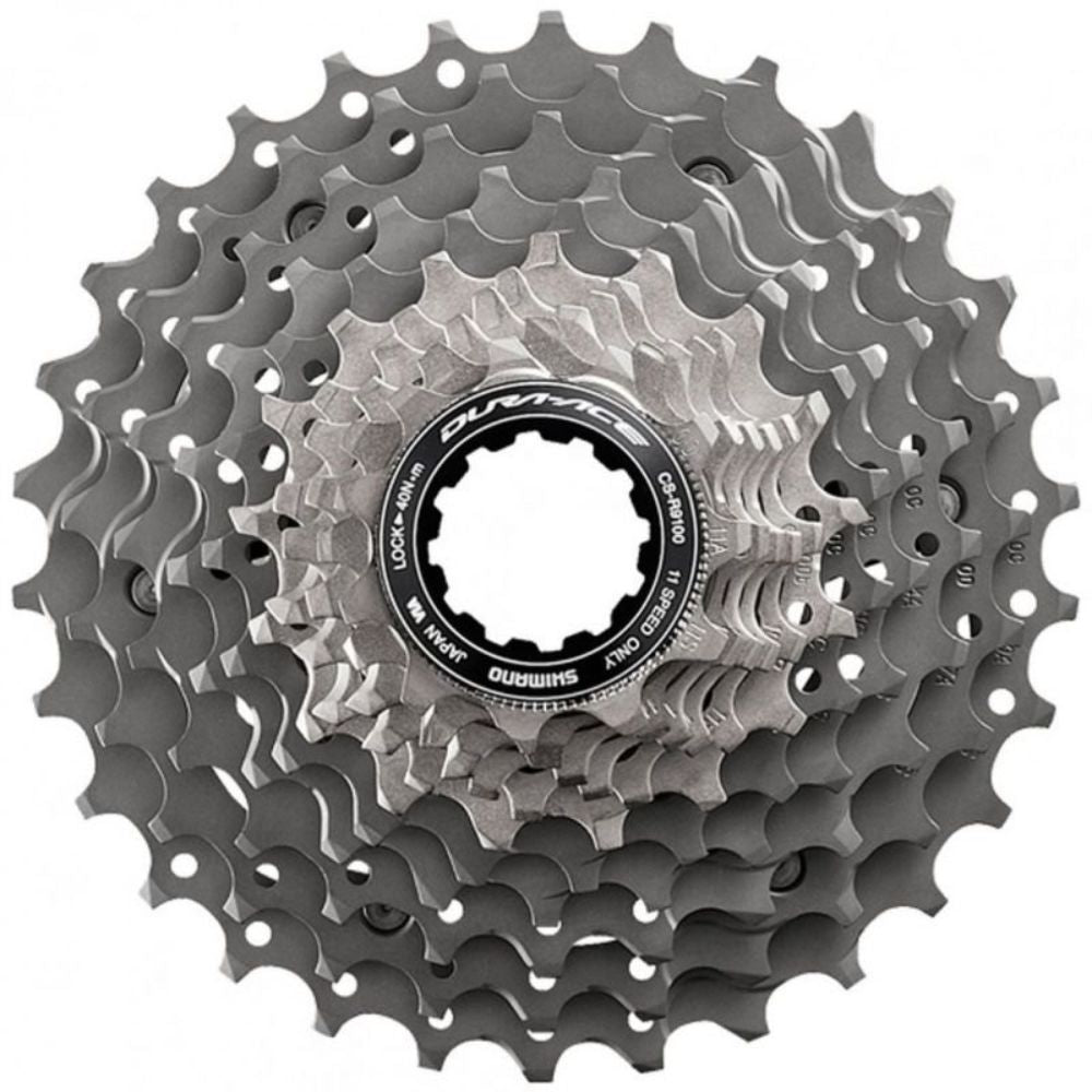 CASSETE 11V SHIMANO DURA ACE R9100 TITÂNIO 11/28D (ICSR910011128) - PRATA