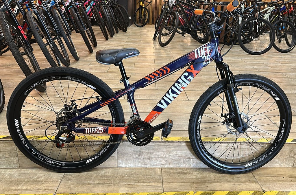 Bicicleta 26 Vikingx-25  Freeride 21v  Roxo Laranja