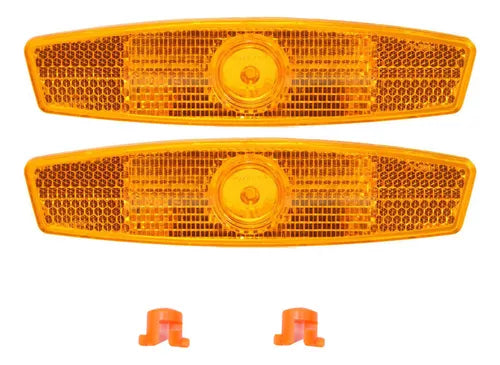 KIT 2 REFLETOR DE RODA - AMARELO