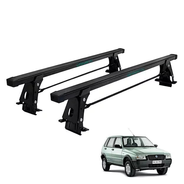 RACK DE TETO LONG LIFE AÇO P/ UNO / ELBA / PRÊMIO (ATÉ 2010) E MILLE - 4 PORTAS (F-4) - PRETO
