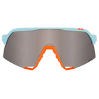 Oculos 100% S3 - Soft Tact Two Tone- Hiper Silver Mirror Lens