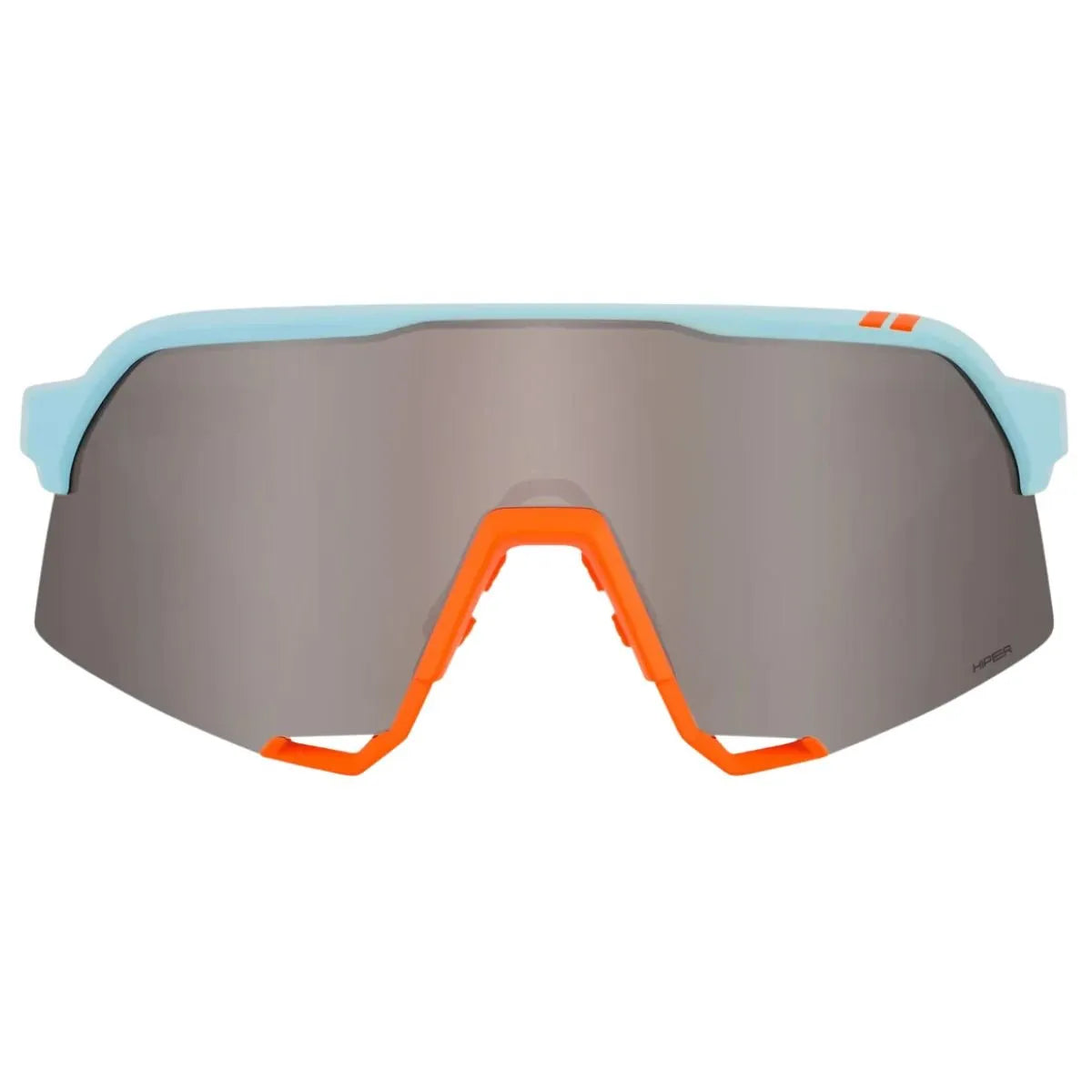 Oculos 100% S3 - Soft Tact Two Tone- Hiper Silver Mirror Lens