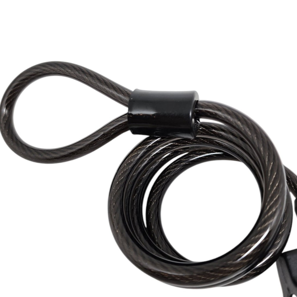 Cadeado Elleven Espiral Algema Com Chave 8mm X 1000mm Preto