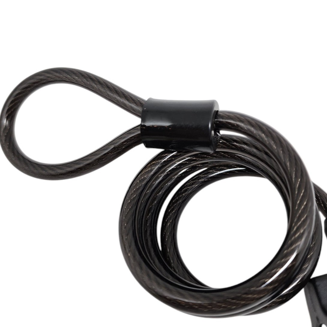 Cadeado Elleven Espiral Algema Com Chave 8mm X 1000mm Preto