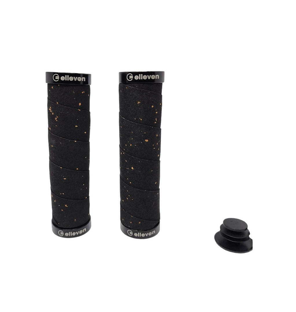 MANOPLA ELLEVEN MTB EM EVA COM TRAVA 130MM PRETA
