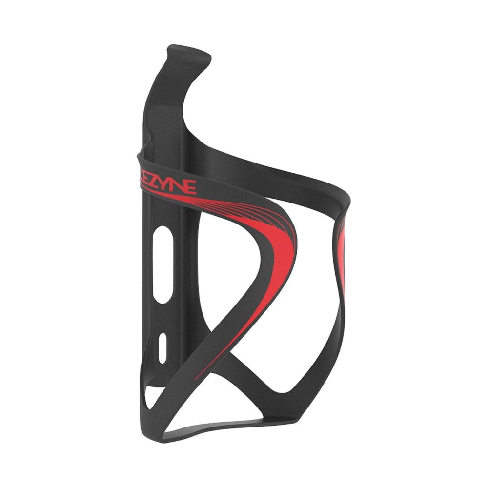 SUPORTE CARAMANHOLA LEZYNE MATRIX CARBON TEAM - PRETO/VERMELHO