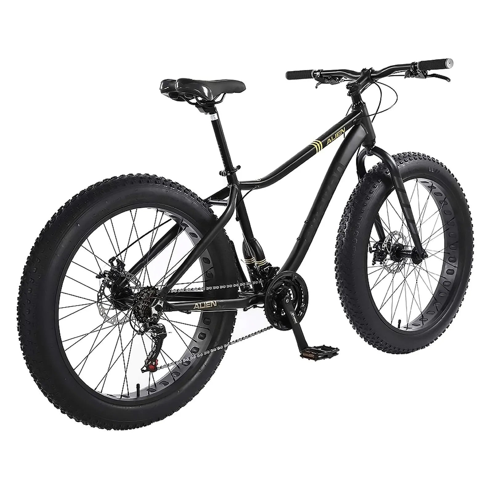 Bicicleta 26 Elleven Alien Fat Bike 21v Shimano 2023/2024 - Preto