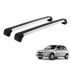 RACK LONG LIFE SPORT ALUM. PRATA P/ CHEVROLET CLASSIC/CELTA/PRISMA/CORSA/SEDAN/HATCH - 2/4 PORTAS (ACs)