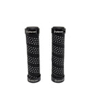 MANOPLA MTB EM EVA COM TRAVA 130MM ELLEVEN PRETO/BRANCO