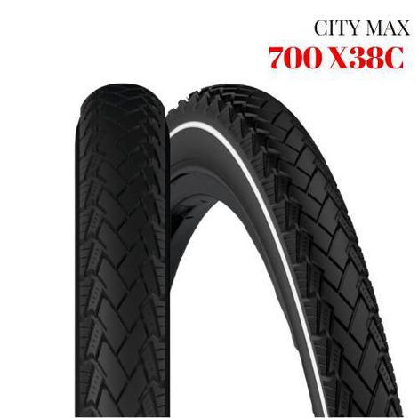 PNEU 700X38C CITY MAX PRETO /FAIXA REFLETIVA;PACO