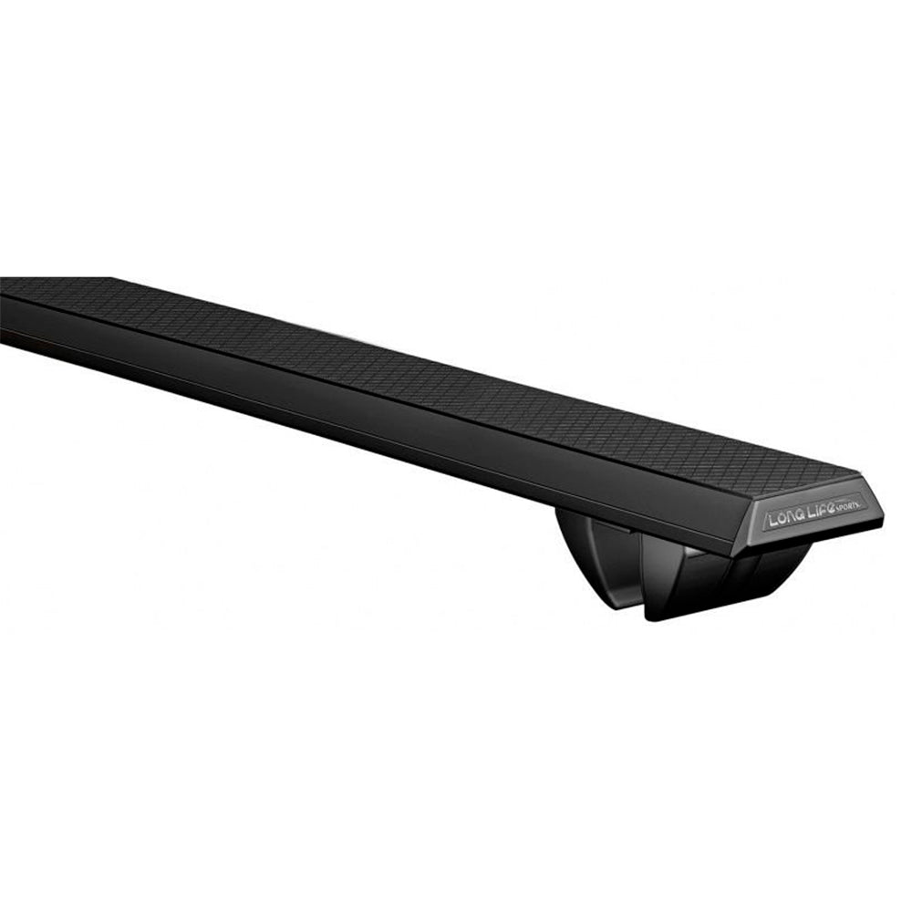 RACK LONG LIFE SPORT GRIP ALUM. ANODIZADO 1.20M LONGARINAS DE 1.08M (PRL-2) - PRETO