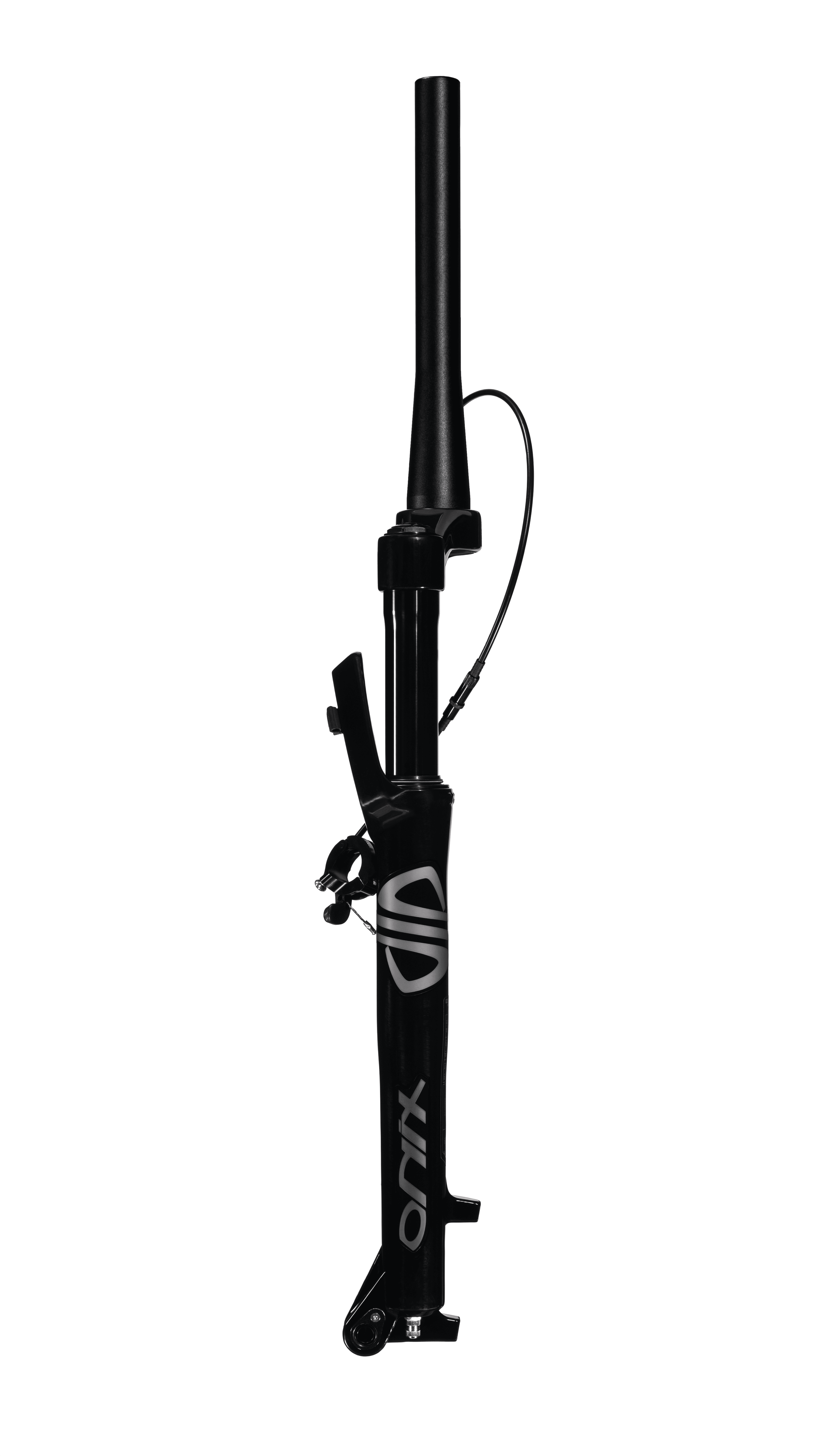 SUSPENSÃO ONIX TRAVA NO GUIDÃO SPIDER ARO 29 TUBO TAPERED EIXO 15X100 PRETA BRILHANTE - OUTLET