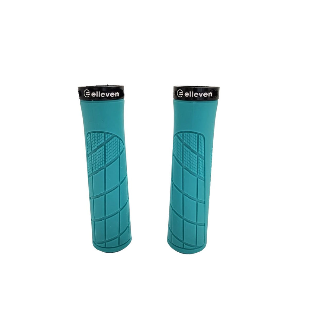 MANOPLA ELLEVEN MTB CITY 130MM EMBORRACHADA C/ TRAVA AZUL AGUA