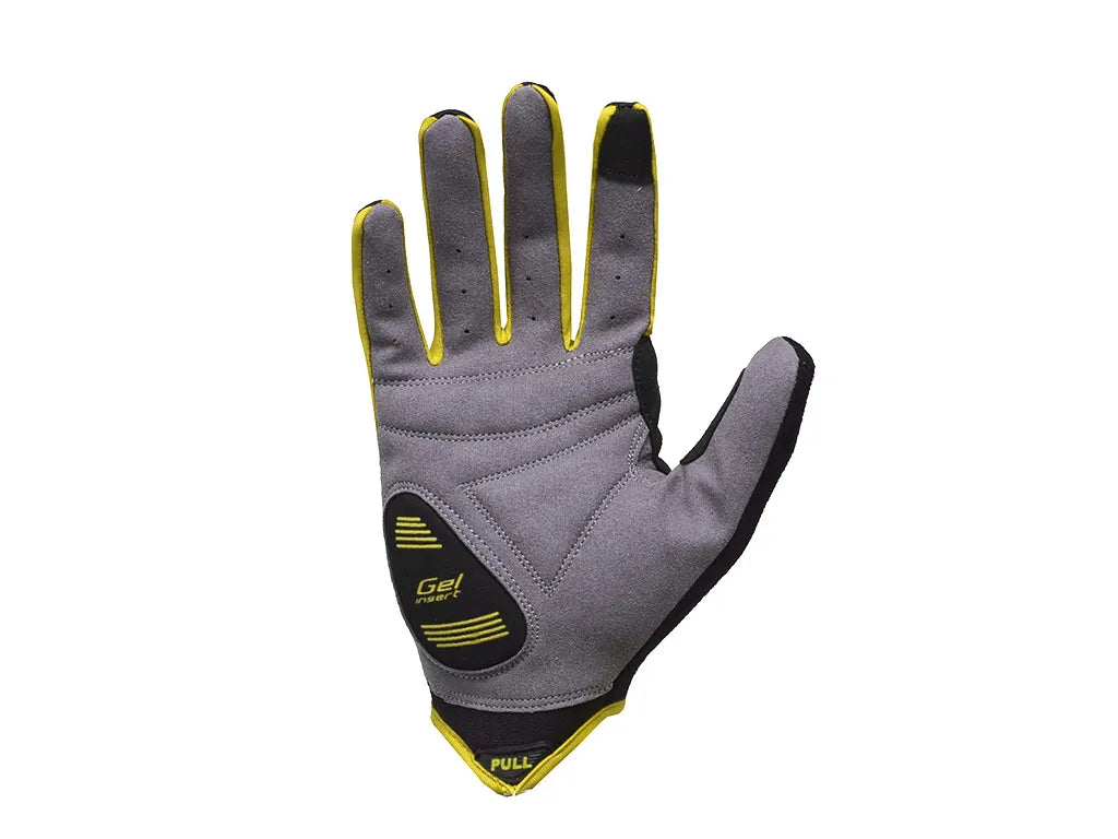 LUVA DE CICLISMO FECHADA KODE ELEMENT GEL AMARELO - P