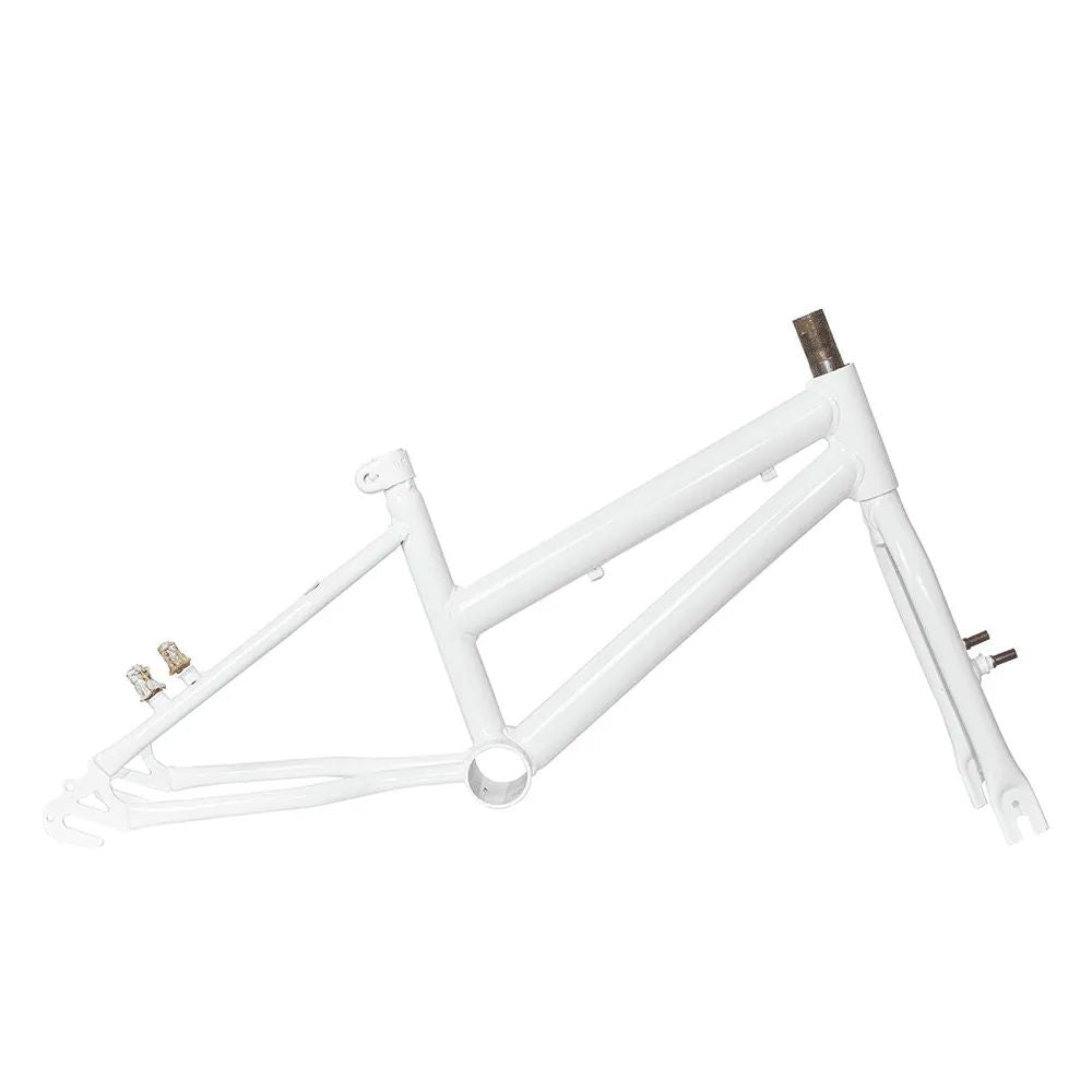 Bicicleta 16 Aço Feminino Samy C/ Roda Lateral E Aro Alumínio Branco