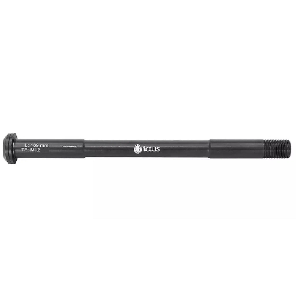 EIXO PASSANTE ICTUS 12MM TRASEIRO C/ ARRUELA (L:169MM TP: M12x1,50MM) - PRETO