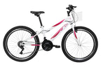 BICICLETA 24 CALOI CECI 21V BRANCO LANÇAMENTO
