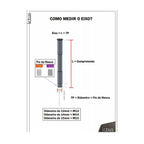 EIXO PASSANTE ICTUS 12MM 142MM TRASEIRO C/ ARRUELA CONICA  (L:159MM TP: M12x1,00MM) - PRETO